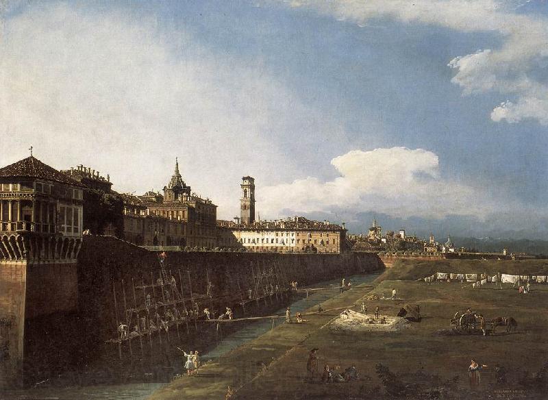 BELLOTTO, Bernardo View of Turin near the Royal Palace France oil painting art